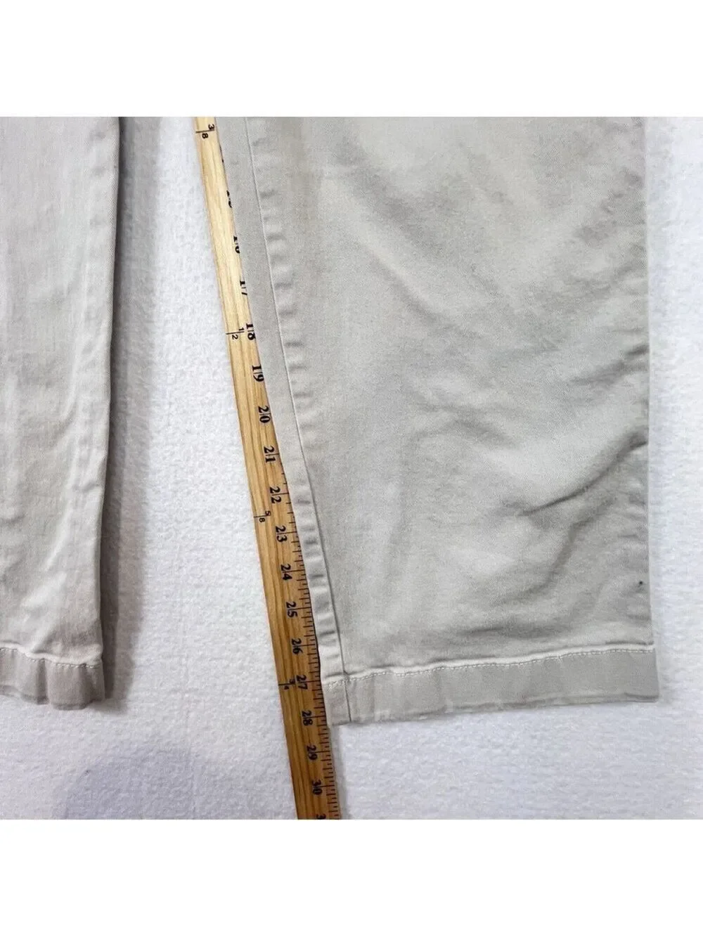 J. Crew Stretch Chino Pants Mens 34x30 Beige Athletic Fit Flex